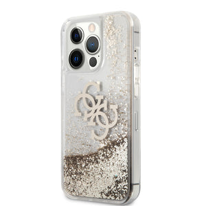 Case/Funda Guess Glitter Dorado Big 4G iPhone 13 Pro