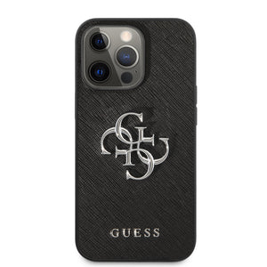 Case/Funda Guess Saffiano Big 4G Metal Negro iPhone 13 Pro Max