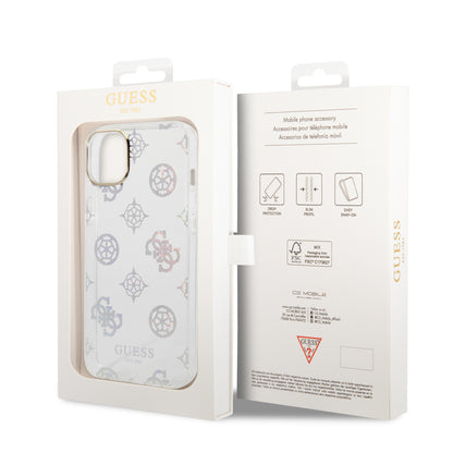 Case/Funda Guess Diseño Electro/Plateado Transparente para iPhone 14 Plus