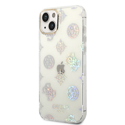 Case/Funda Guess Diseño Electro/Plateado Transparente para iPhone 14 Plus