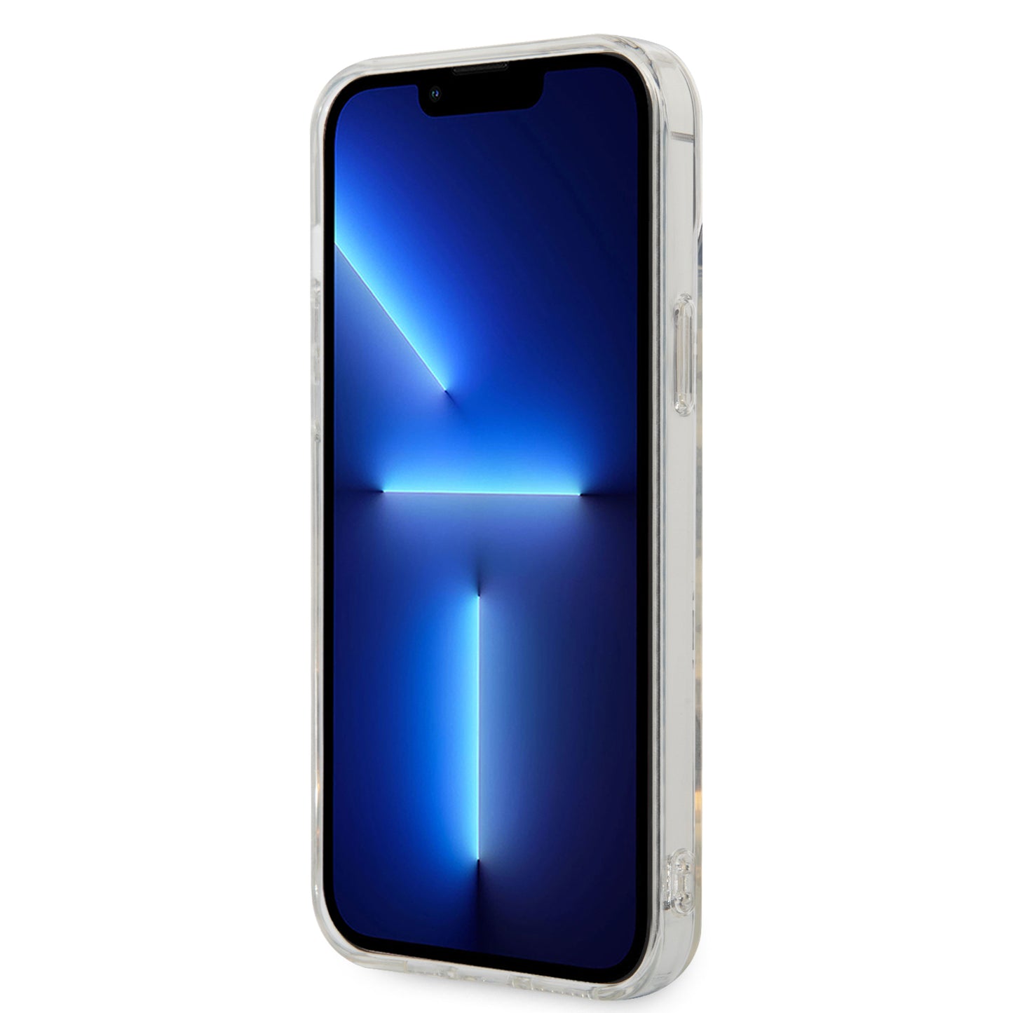 Case/Funda Guess Diseño Electro/Plateado Transparente para iPhone 14 Plus
