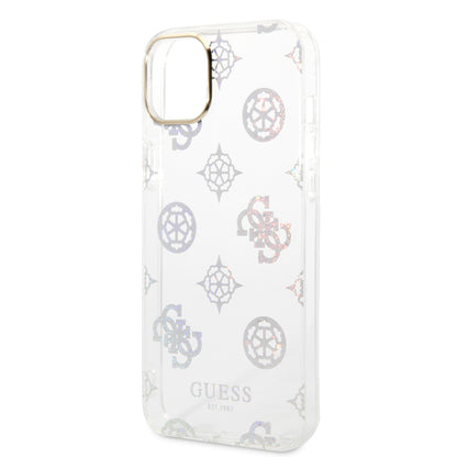 Case/Funda Guess Diseño Electro/Plateado Transparente para iPhone 14 Plus