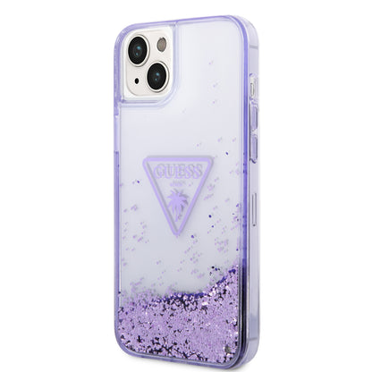 Case/Funda Guess de Brillos Líquidos Color Morado para iPhone 14 Plus