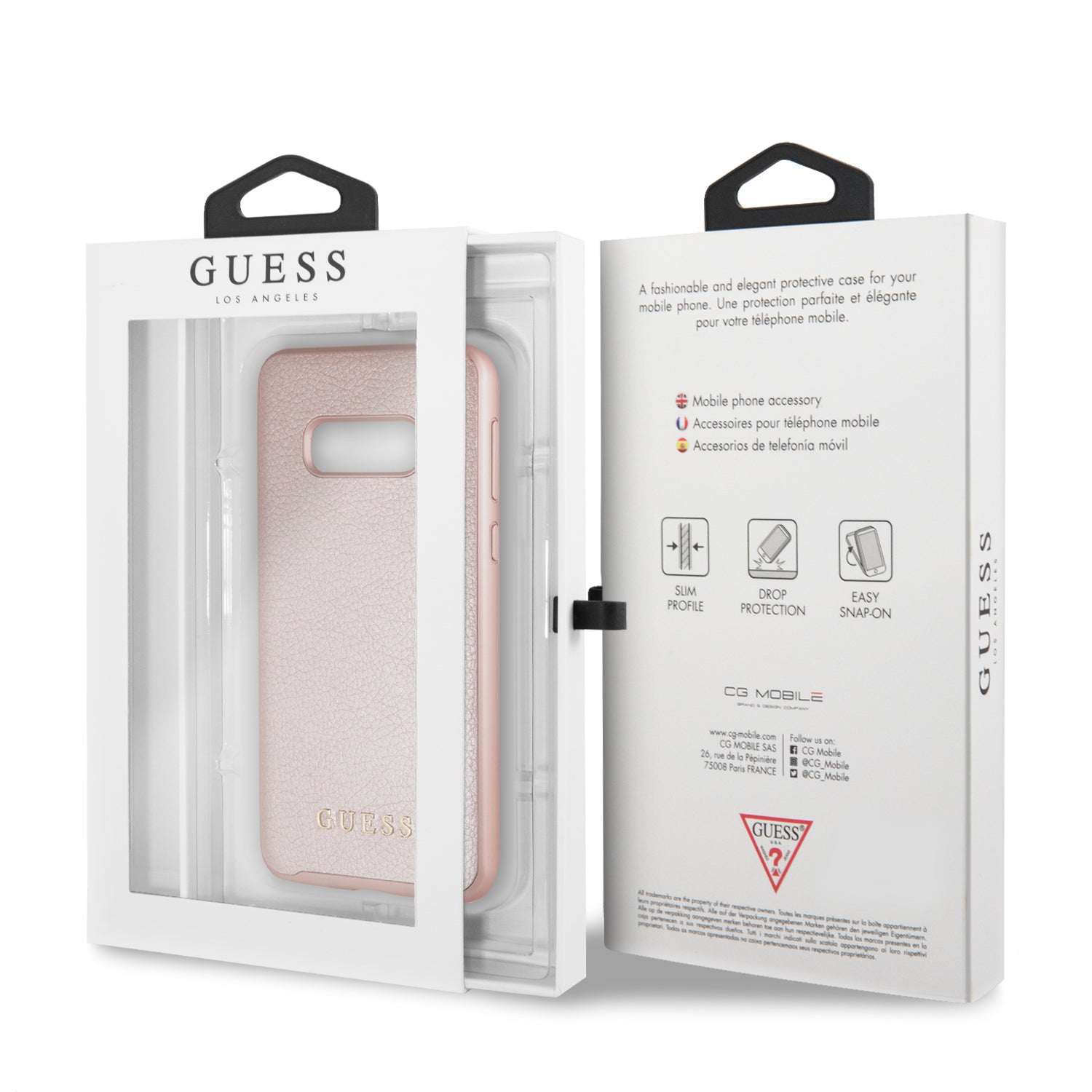 Funda Case Tipo Piel Guess Rosa Para Samsung S10e - ForwardContigo