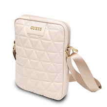 Cargar imagen en el visor de la galería, Bandolera Guess de 10&quot; Diseño Acolchado con Logo Clásico para Tablet Color Rosa