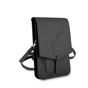 Case/Wallet Bag Guess Color Negro con Logo Grabado