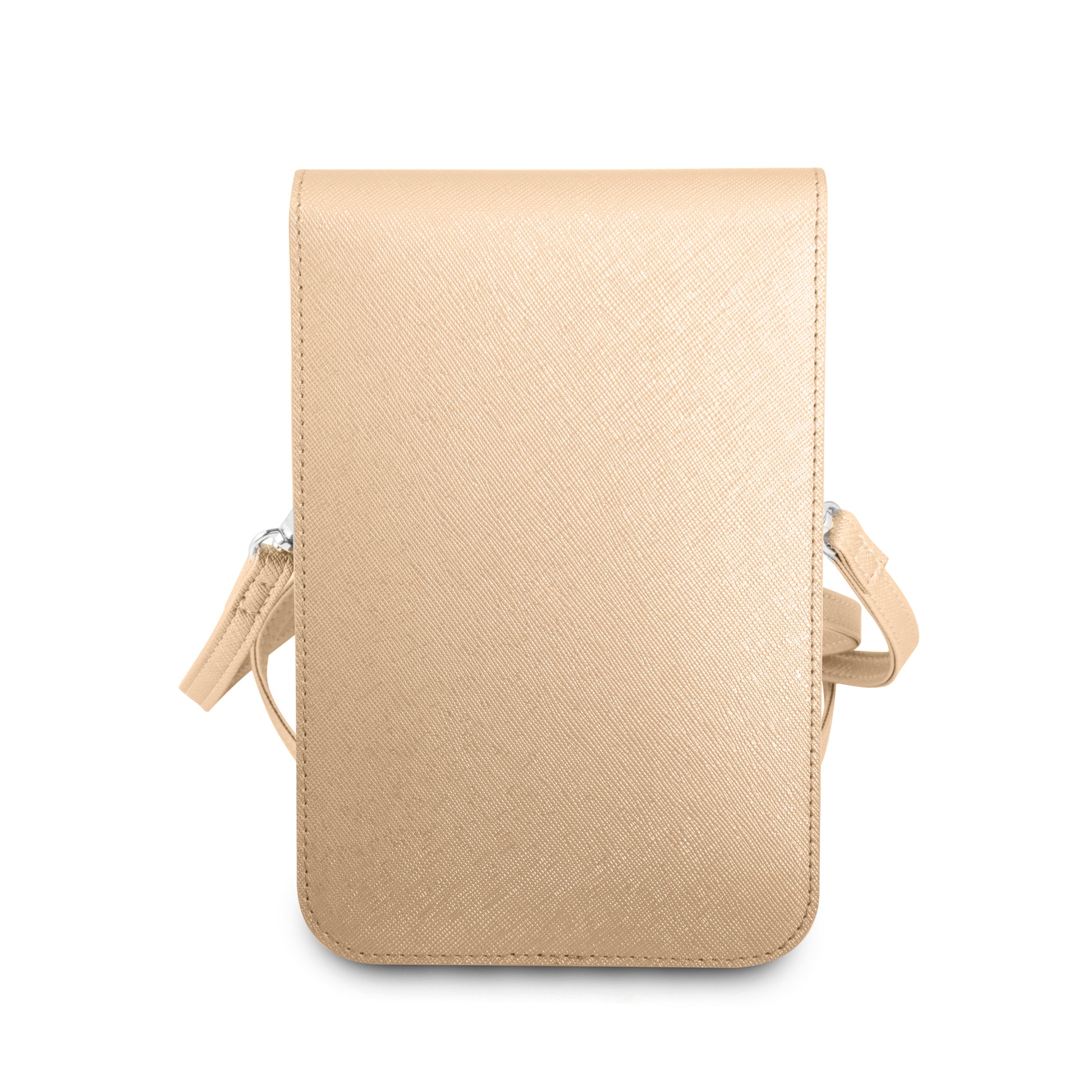 Case/Wallet Bag Guess Diseño Saffiano Triangle Logo Color Beige