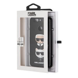 Case Funda Karl Lagerfeld y Choupette negra Huawei P10 Selfie - ForwardContigo