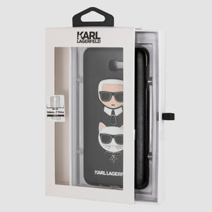 Case Funda Karl Lagerfeld y Choupette negra Galaxy J7 Prime - ForwardContigo