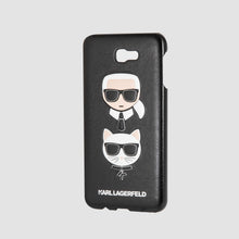 Cargar imagen en el visor de la galería, Case Funda Karl Lagerfeld y Choupette negra Galaxy J7 Prime - ForwardContigo