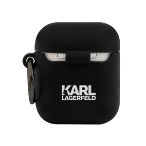 Case/Funda Karl Lagerfeld Choupette de Silicón con Anillo Color Negro AirPods