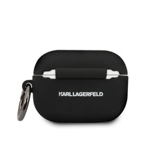 Cargar imagen en el visor de la galería, Case/Funda Karl Lagerfeld de Silicón Color Negro AirPods Pro
