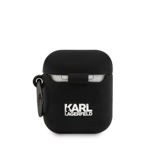 Case/Funda Karl Lagerfeld de Silicón Color Negro AirPods