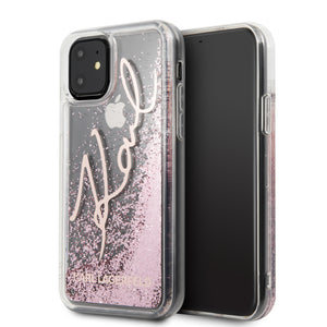 Funda Case Tpu Karl Glitter Rosa iPhone 11 PRO MAX - ForwardContigo