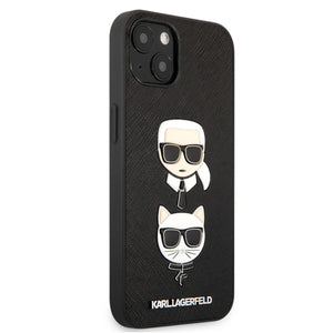 Case/Funda Karl & Choupette Saffiano Negra iPhone 13