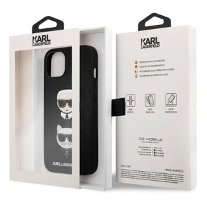 Case/Funda Karl & Choupette Saffiano Negra iPhone 13