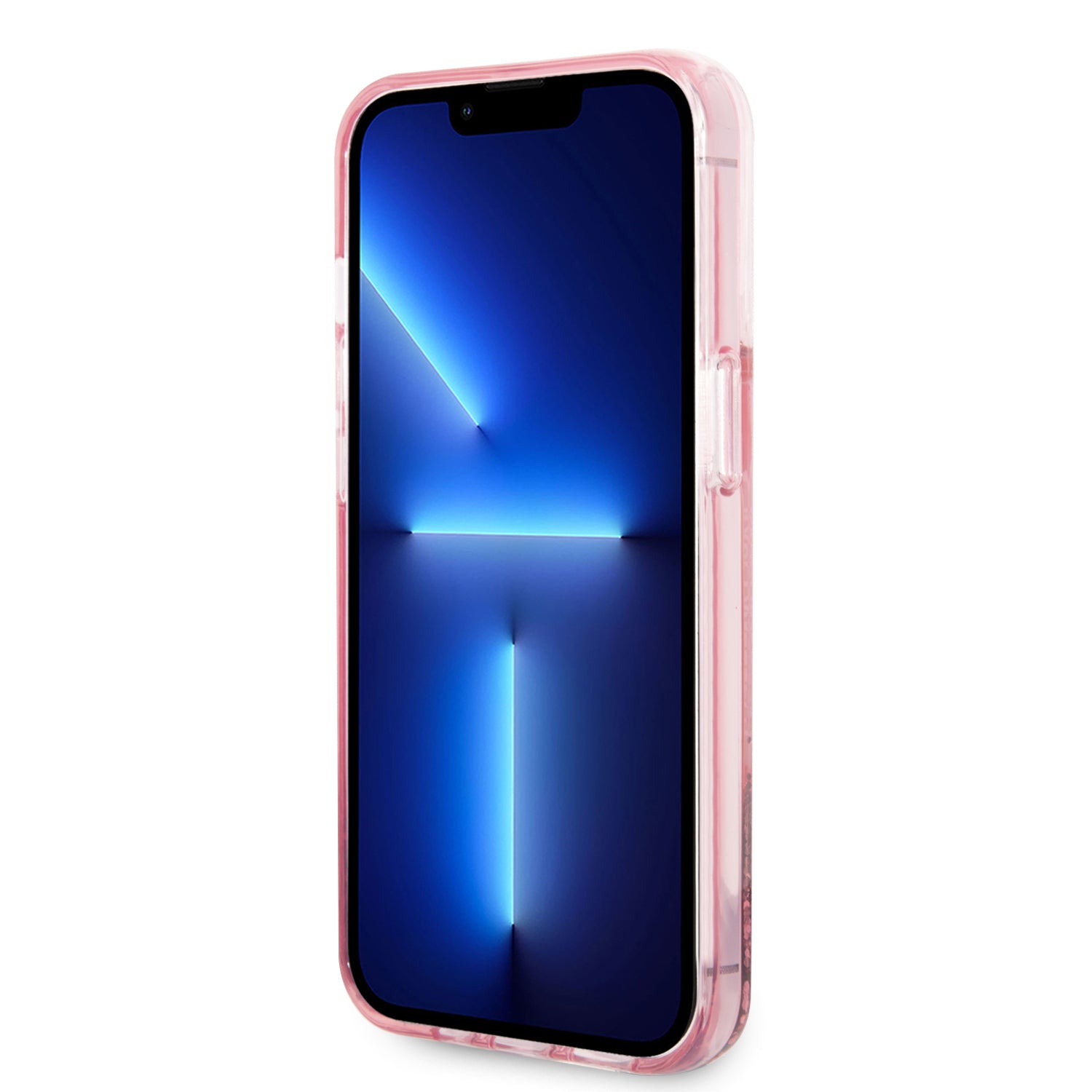 Case/Funda Karl Lagerfeld Diseño KL con Brillos Líquidos Color Rosa para iPhone 14 Pro Max