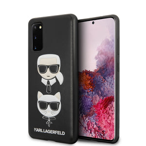 Case/Funda Karl Lagerfeld & Choupette PU tipo piel Samsung S20 Negro