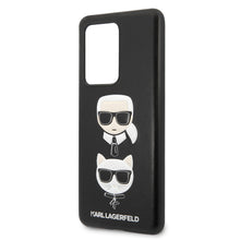 Cargar imagen en el visor de la galería, Case/funda Karl Lagerfeld &amp;Choupette PU tipo Piel Samsung S20 Ultra Negro