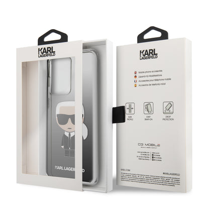 Case Funda Karl Lagerfeld Iconic TPU degradado negro Samsung Galaxy S20 Ultra - ForwardContigo