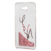 Cargar imagen en el visor de la galería, Case Funda Firma Karl Lagerfeld Brillo líquido rosa Samsung J7 - ForwardContigo