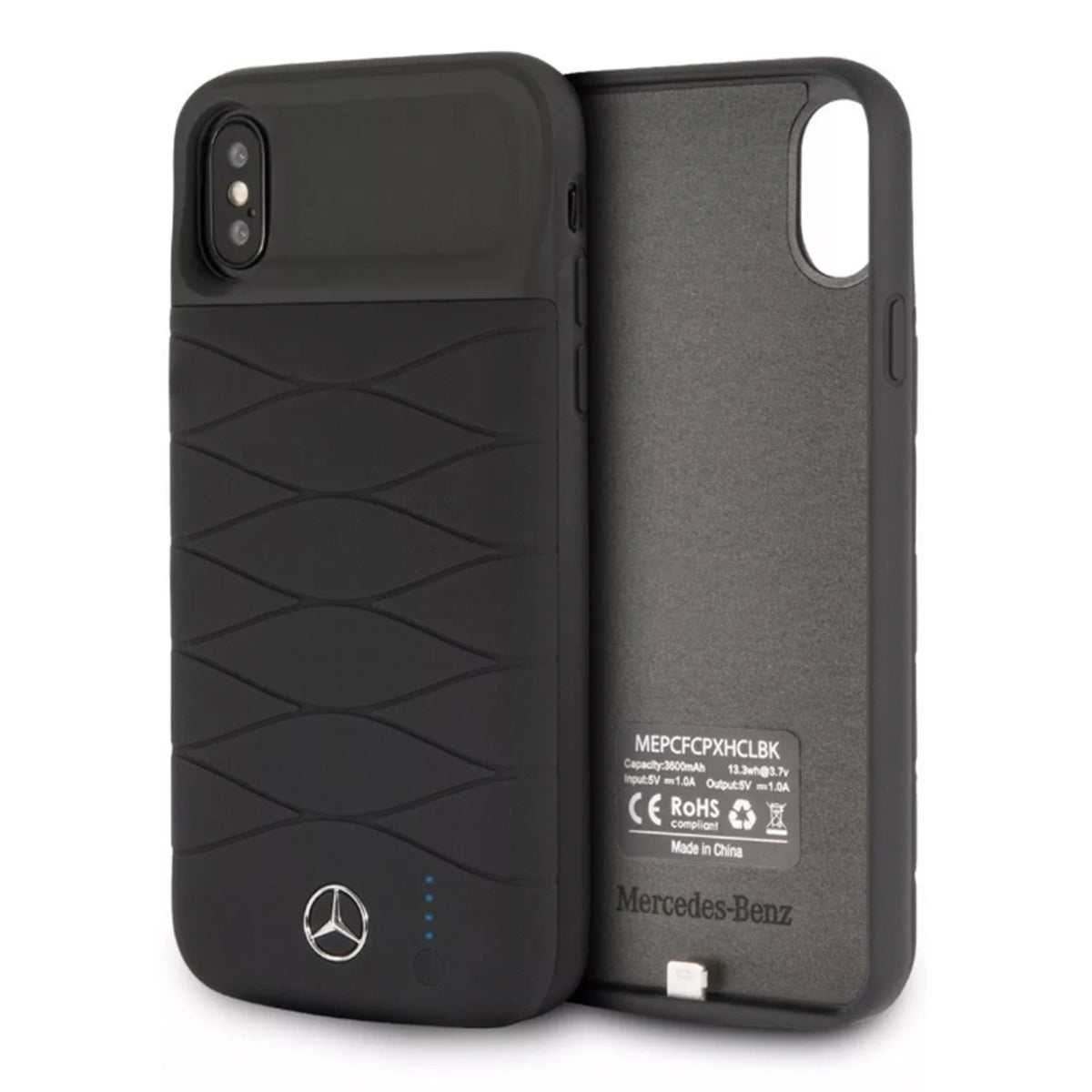 Power Case Mercedes Benz Negro 3600mha iPhone X/xs - ForwardContigo