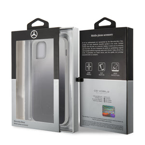 Case/Funda Mercedes Benz Transparente Degradado Color Negro iPhone 12 Pro Max