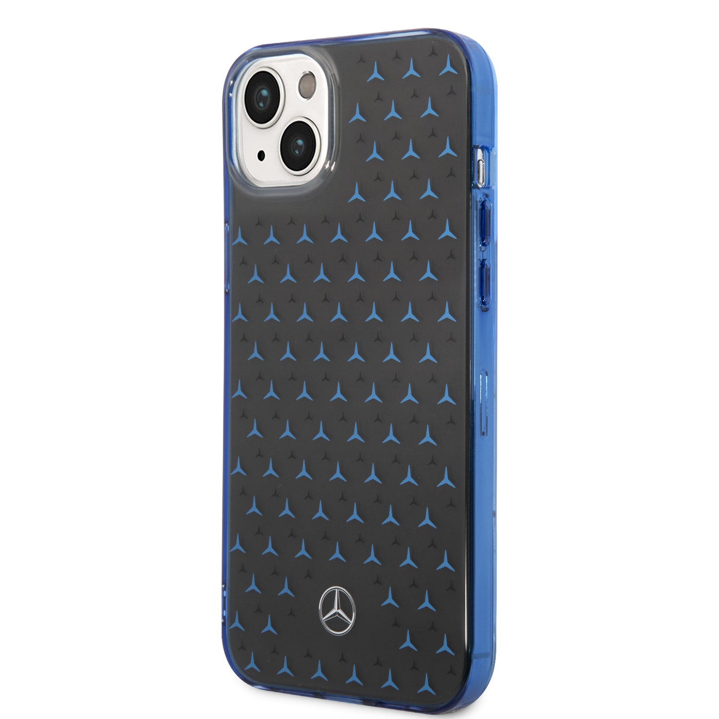 Case/Funda Mercedes Benz Diseño de Estrellas Color Azul/Negro para iPhone 14 Plus