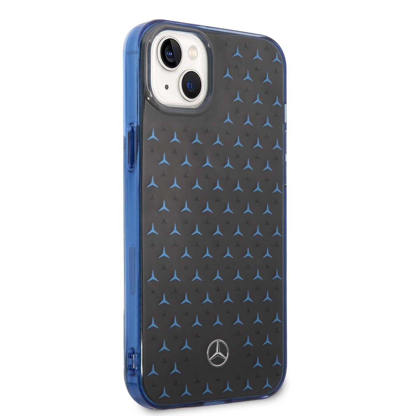 Case/Funda Mercedes Benz Diseño de Estrellas Color Azul/Negro para iPhone 14 Plus