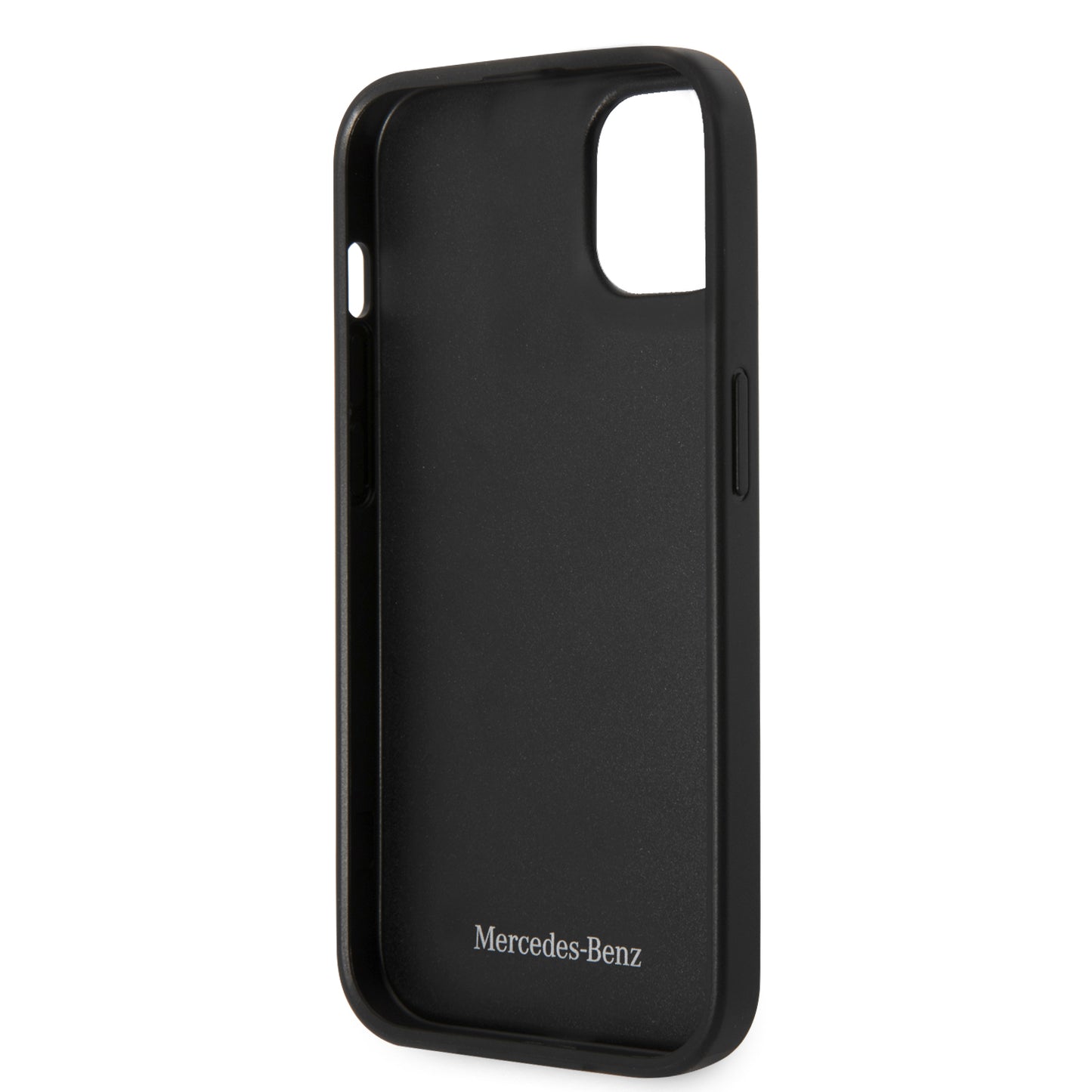 Case/Funda Mercedes Benz de Piel con Diseño de Olas Color Rojo para iPhone 14 Plus