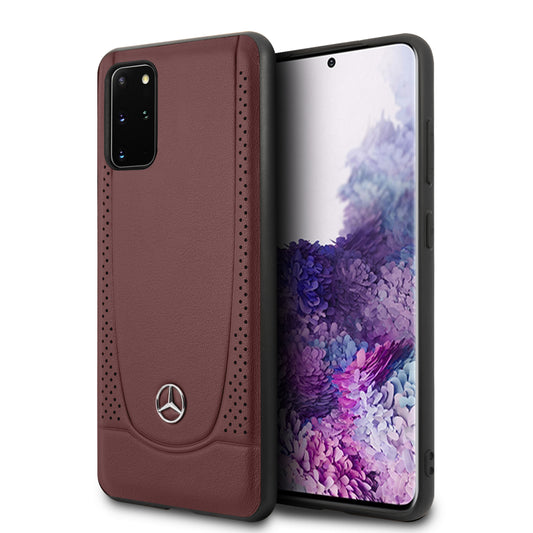 Case Funda Mercedes Benz Piel roja grabada Samsung Galaxy S20 Plus - ForwardContigo