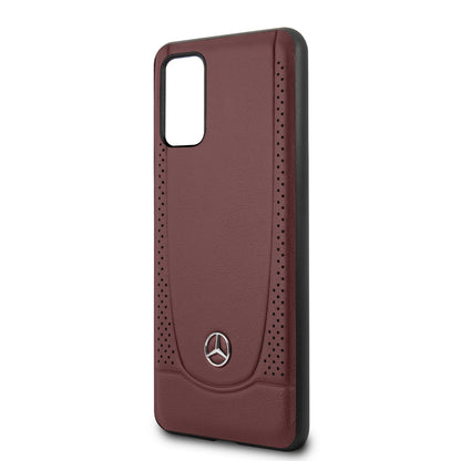 Case Funda Mercedes Benz Piel roja grabada Samsung Galaxy S20 Plus - ForwardContigo