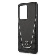 Cargar imagen en el visor de la galería, Case funda Mercedes benz  Quilted &amp; Smooth negra Samsung Galaxy S20 Ultra - ForwardContigo