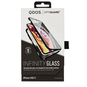 Case Funda cristal templado QDos Magnetica iPhone X/Xs (BUNDLE)
