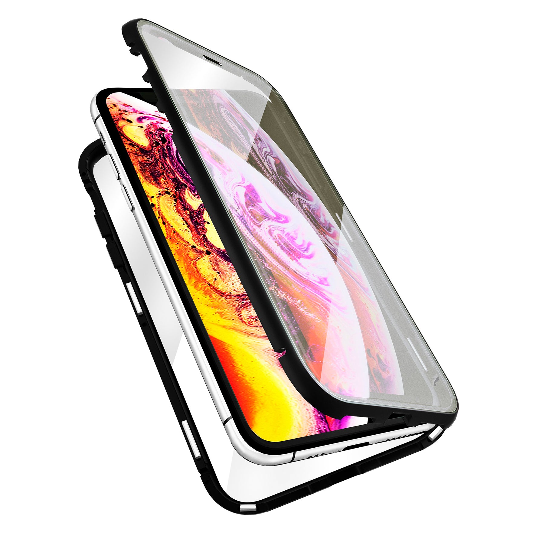 Case Funda Cristal templado QDos Magnetico iPhone XS Max – ForwardContigo