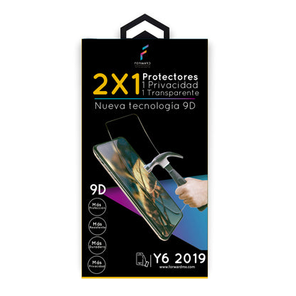 Protector de pantalla Smartphone 2x1 Forward  Huawei Y6 2019 - ForwardContigo